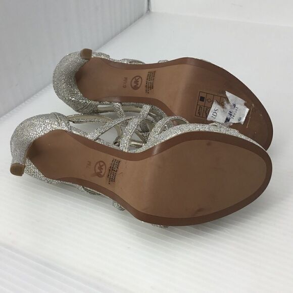 Michael Kors Sandra Glitter Caged Dress Sandals B4 - Picture 7 of 8